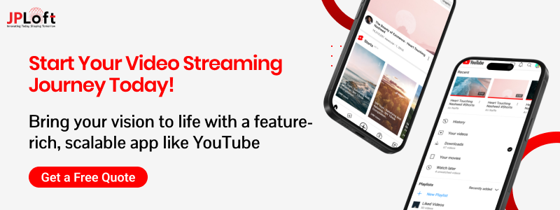 Create a Youtube like app CTA